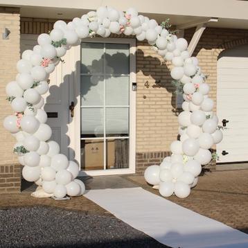 Witte luxe loper lengte 2 meter - NU 2 halen is 1 betalen