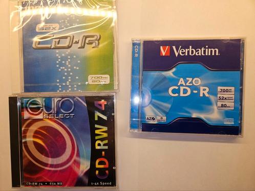 Lot van 2 CD-R en 1 CD-RW (Verbatim - maxell - euro select), Informatique & Logiciels, Disques enregistrables, Neuf, Cd, Enlèvement ou Envoi