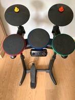 PS3 Band Guitar Hero drumstel in perfecte staat incl. dongel, Games en Spelcomputers, Ophalen, Zo goed als nieuw, Microfoon