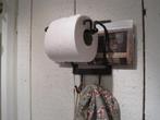 Toiletrolhouder - WC Rol - lectuurhouder - bruin Smeedijzer, Huis en Inrichting, Badkamer | Badtextiel en Accessoires, Ophalen of Verzenden