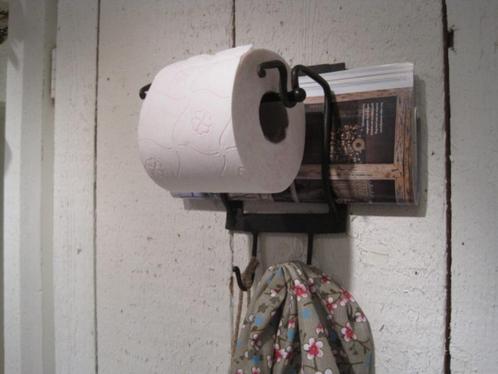 Toiletrolhouder - WC Rol - lectuurhouder - bruin Smeedijzer, Huis en Inrichting, Badkamer | Badtextiel en Accessoires, Nieuw, Overige typen