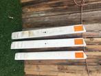 3 Plastic paaltjes met reflectoren 120cm, Ophalen, Gebruikt