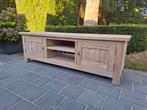 Tv meubel uit massief essenhout. Geluchtgomd., Ophalen of Verzenden, Zo goed als nieuw