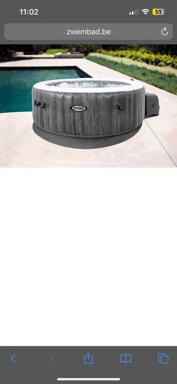 Jacuzzi intex 4 personnes, Enlèvement, Utilisé, Tapis de sol, Gonflable