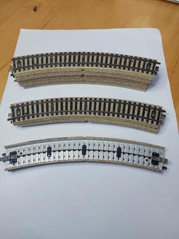 Marklin Ho lot de 13 x 5200 rails courbes, Analogique, Enlèvement ou Envoi, Courant alternatif, Rails