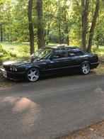 Bmw e34 525i m pack met lpi, Auto's, BMW, Achterwielaandrijving, Zwart, Zwart, Leder
