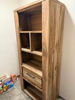 Garderobe - stevige acacia boekenkast voor de woonkamer, Huis en Inrichting, Ophalen, Zo goed als nieuw