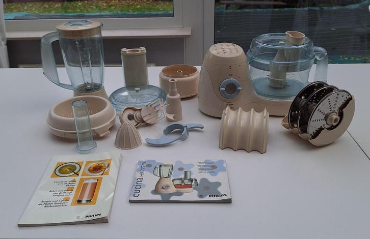 Philips Cucina HR7727 Keukenmachine, Elektronische apparatuur, Keukenmixers, Gebruikt, 2 tot 3 liter, 3 snelheden of meer, Ophalen