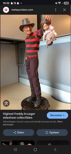 Sideshow freddy krueger premium format, Ophalen of Verzenden, Zo goed als nieuw, Film, Beeldje, Replica of Model