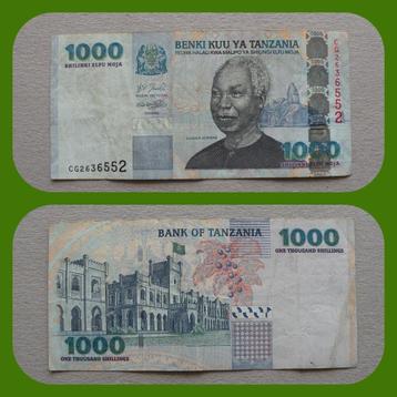 Bankbiljet Tanzania 1000 Shilingi  (Verzendkosten nl € 1,75)