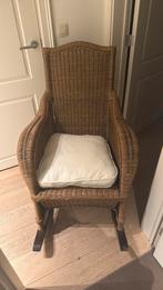 Schommelstoel, Huis en Inrichting, Ophalen, Gebruikt, Bruin, Riet of Rotan