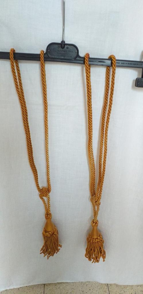gouden tiebacks 50 cm, Huis en Inrichting, Stoffering | Gordijnen en Lamellen, Gebruikt, Ophalen of Verzenden