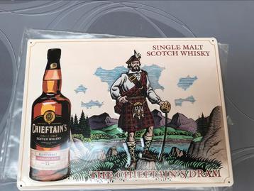 Chieftain's Scotch whisky reclamebord metaal, nieuw beschikbaar voor biedingen