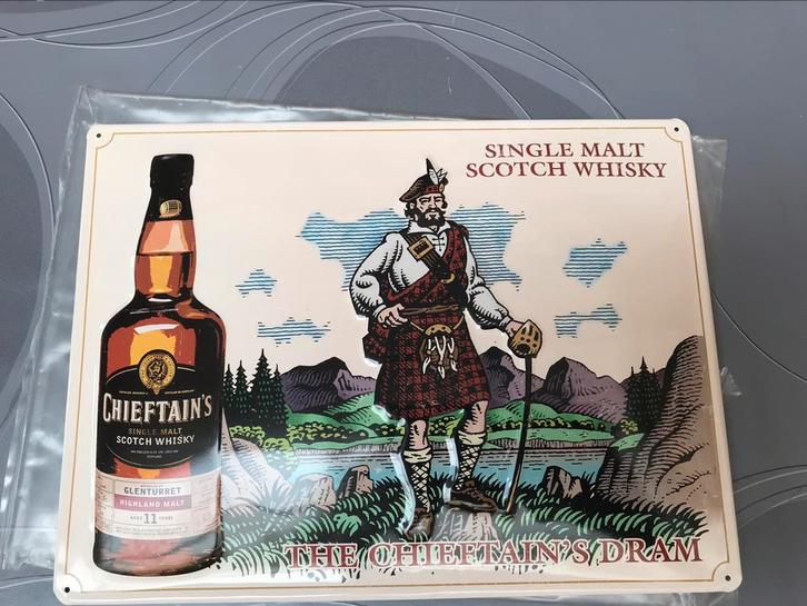Chieftain's Scotch whisky reclamebord metaal, nieuw, Verzamelen, Merken en Reclamevoorwerpen, Nieuw, Reclamebord, Ophalen of Verzenden