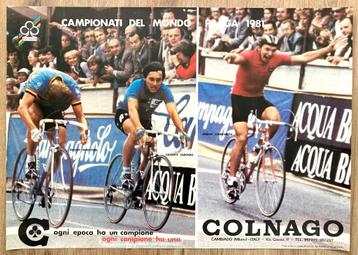 Wielrennen affiche Colnago FREDDY MAERTENS-GIUSEPPE SARONNI-