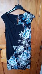 zwart kleedje met bloemen maat 40, Maat 38/40 (M), Ophalen of Verzenden, Zo goed als nieuw, Knielengte