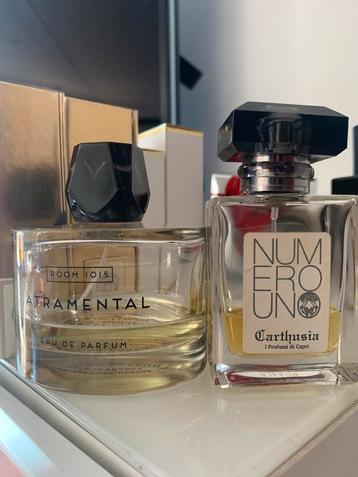 Lot 2 parfums : Atramental Room 1015 + Carthusia Numero Uno  beschikbaar voor biedingen