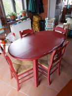 Table salle à manger + chaises, Maison & Meubles, Utilisé, 4 à 6 chaises