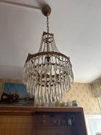 Antieke kristallen luster – echt kristal –ca. jaren 50, Ophalen, Zo goed als nieuw, Glas