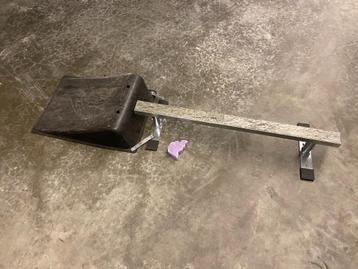 skate ramp met rail (& wax blok), Enlèvement, Utilisé, Autres types