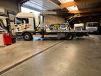 Takelwagen plateau met kraan 19/T/M en bril opbouw Jige, Auto's, Automaat, MAN, Bedrijf, Diesel