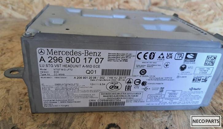 MERCEDES W206 W254 RADIO NAVIGATIE NAVIGATIESYSTEEM, Auto-onderdelen, Carrosserie, Mercedes-Benz, Gebruikt, Ophalen of Verzenden