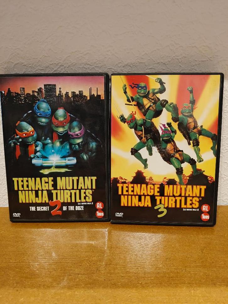 Teenage Mutant Ninja Turtles 2 & 3 DVD, Cd's en Dvd's, Dvd's | Avontuur, Gebruikt, Alle leeftijden, Ophalen of Verzenden
