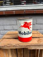 Mobiloil Pegasus 2 liter olieblik, Verzamelen, Ophalen of Verzenden, Gebruikt, Verpakking