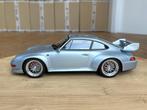 Porsche 911 993 GT GT2 zilver 1:18 GT Spirit zeldzaam 504st, Ophalen of Verzenden, Zo goed als nieuw, Auto, Overige merken