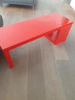 Tafel meubel met bergvakje hoogglans rood, Enlèvement, Comme neuf