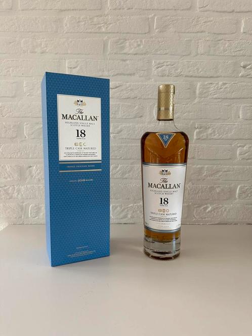 Macallan 18 triple cask - whisky, Verzamelen, Wijnen, Nieuw, Overige typen, Ophalen