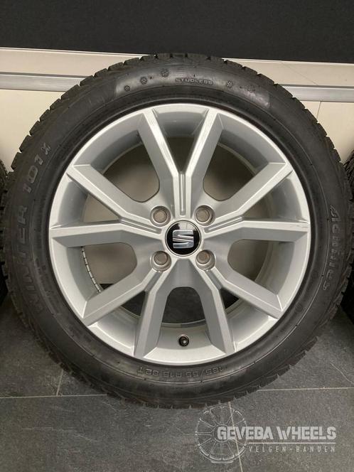 15” originele Seat Mii velgen + winterbanden 4x100 185/55/15, Auto-onderdelen, Banden en Velgen, Banden en Velgen, Winterbanden