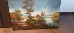 Schilderij boerderij naast rivier, Ophalen