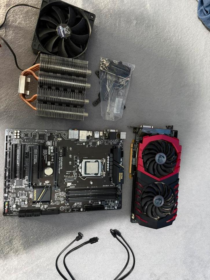 Pc gaming i5-6600K +RX480 8GB +carte mère B150 +ventirad, Games en Spelcomputers, Games | Pc, Zo goed als nieuw, Ophalen of Verzenden