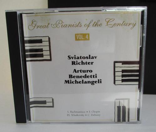 CD03-4.5: 5 CD's > Great Pianists of The CENTURY- €20,00, Cd's en Dvd's, Cd's | Klassiek, Zo goed als nieuw, Orkest of Ballet