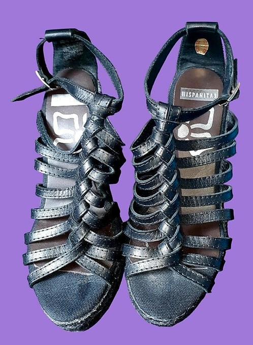 HISPANITAS Zomer schoenen Maat 37 Zgan, Kleding | Dames, Schoenen, Zo goed als nieuw, Sandalen of Muiltjes, Zwart, Ophalen of Verzenden