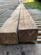 2 houten balken 3,99m x 7cm x 6 cm, Bricolage & Construction, Bois & Planches, 50 mm ou plus, 300 cm ou plus, Comme neuf, Enlèvement
