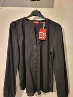 Zwarte blouse esprit 38 NIEUW, Neuf, Taille 38/40 (M), Enlèvement, Noir