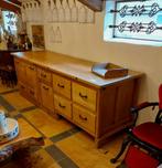 mooie oude bakkerstafel met 7 lades en 1 rolcontainer, Ophalen of Verzenden