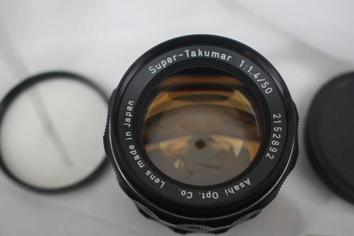 TAKUMAR 50 mm 1.4 als nieuw + adapterring mogelijk, Audio, Tv en Foto, Fotocamera's Analoog, Zo goed als nieuw, Spiegelreflex