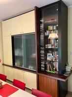 Inbouwkast met gelakte deuren +glazen schuifdeurtjes, Huis en Inrichting, Ophalen, Zo goed als nieuw