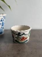 Cache-pot en porcelaine chinoise vintage « plat à bonsaï », Antiquités & Art, Enlèvement