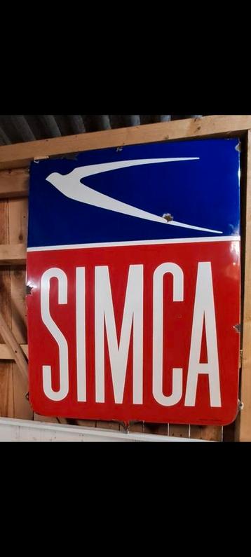 Emaille bord Simca  beschikbaar voor biedingen
