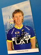 wielerkaart 1995  team brescia  eric vanderaerden signe, Verzenden, Zo goed als nieuw