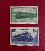 1937 France, Congrès ferroviaire, série complète, Timbres & Monnaies, Timbres | Europe | France, Enlèvement ou Envoi, Non oblitéré