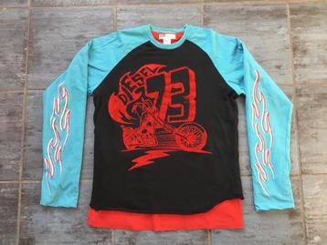 Diesel omkeerbare dubbele longsleeve kindermaat XL 14-16 jr beschikbaar voor biedingen