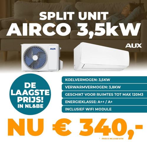 Airco 3,5kW AUX + WiFi - Laagste Prijs PROFITEER NU > OP=OP, Maison & Meubles, Accessoires pour la Maison | Autre, Enlèvement ou Envoi