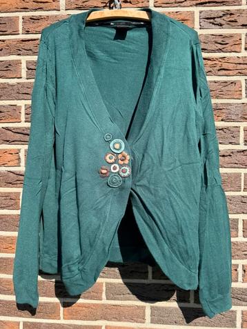 Gilet couleur pétrole - taille 44, Enlèvement ou Envoi, Porté, Taille 42/44 (L)