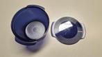Tupperware MicroCook rond 2,25 l, Ophalen of Verzenden, Gebruikt, Blauw