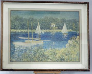 Claude MONET impressionnisme Reproduction sous verre 96x76 beschikbaar voor biedingen